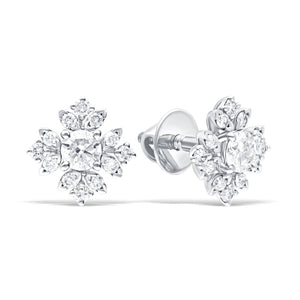 Elegant Lab-Grown Diamond Starburst Earrings