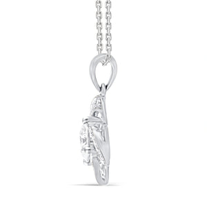 Beautiful Lab-Grown Diamond Floral Pendant