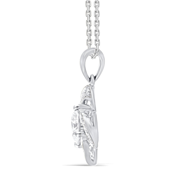 Beautiful Lab-Grown Diamond Floral Pendant
