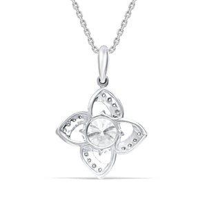 Beautiful Lab-Grown Diamond Floral Pendant