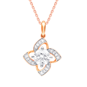 Beautiful Lab-Grown Diamond Floral Pendant