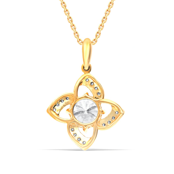 Beautiful Lab-Grown Diamond Floral Pendant