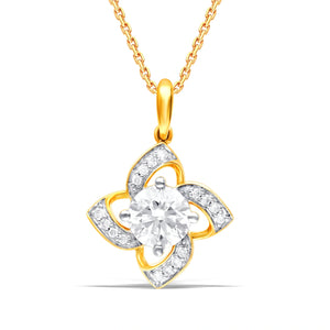 Beautiful Lab-Grown Diamond Floral Pendant