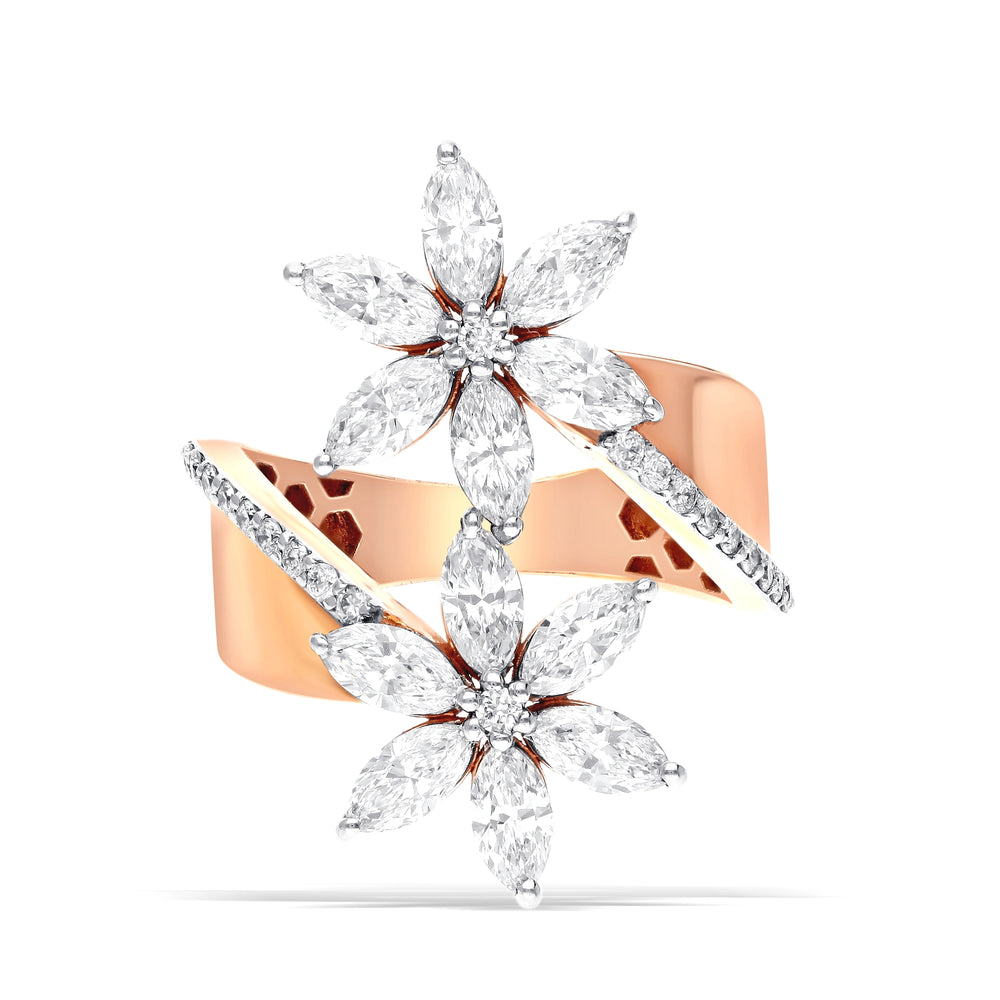 Stunning Lab-Grown Diamond Floral Ring