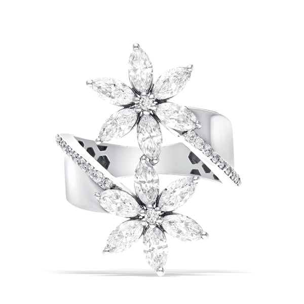 Stunning Lab-Grown Diamond Floral Ring