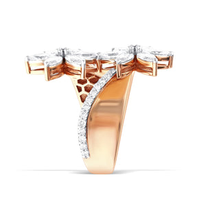 Stunning Lab-Grown Diamond Floral Ring