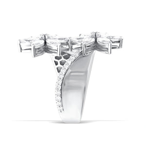 Stunning Lab-Grown Diamond Floral Ring