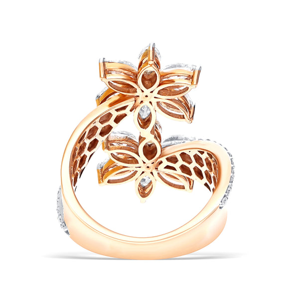 Stunning Lab-Grown Diamond Floral Ring