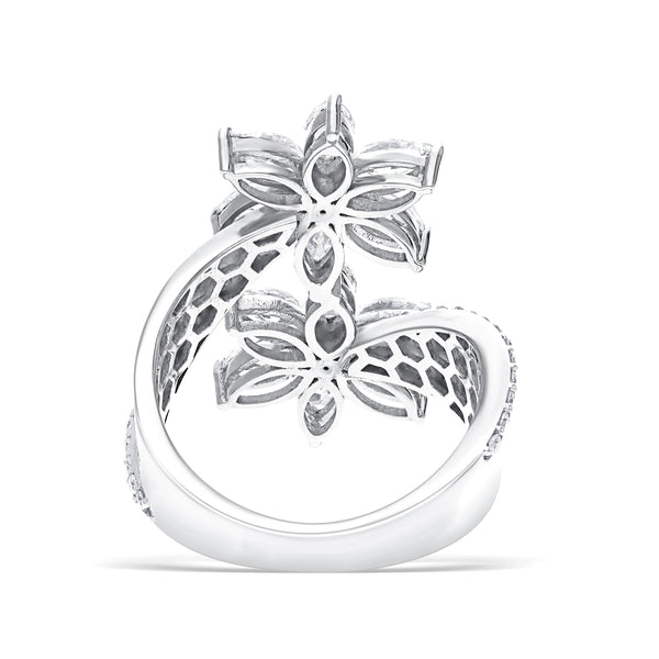 Stunning Lab-Grown Diamond Floral Ring