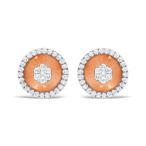 Elegant Lab-Grown Diamond Floral Earrings