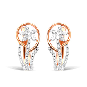 Delicate Floral Hoop Earrings
