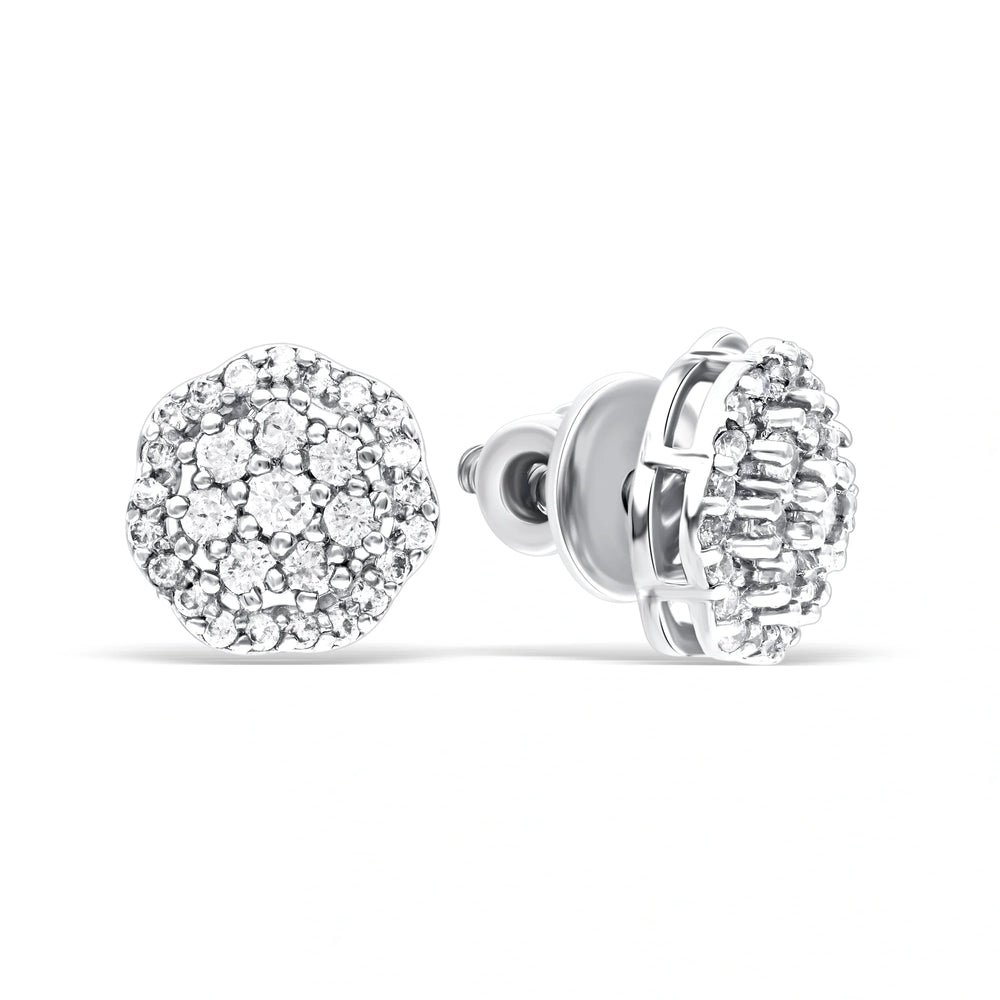 Radiant Cluster Stud Earrings