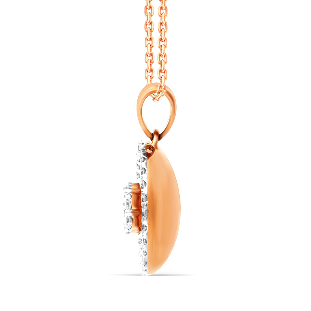 Elegant Lab-Grown Diamond Floral Pendant