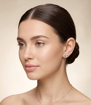 Elegant Lab-Grown Diamond Floral Earrings