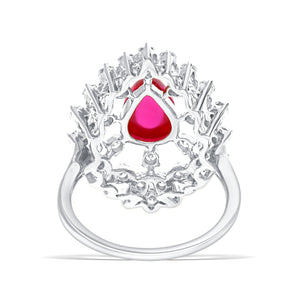 Elegant Pink Diamond Lab-Grown Gold Ring