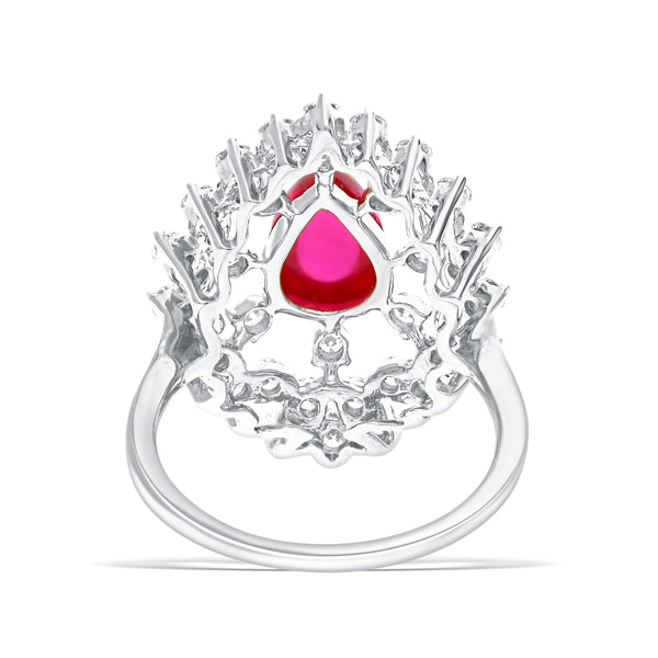 Elegant Pink Diamond Lab-Grown Gold Ring