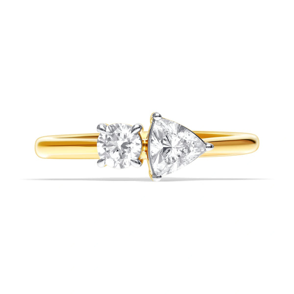 Twin Spark Lab-Grown Diamond Ring