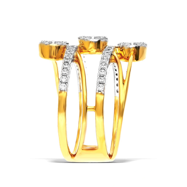 Trinity Shine silver ring