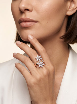 Stunning Lab-Grown Diamond Floral Ring