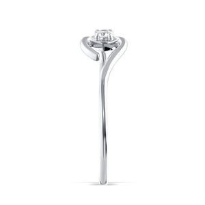 Luxurious Lab-Grown Diamond Gold Curve Ring