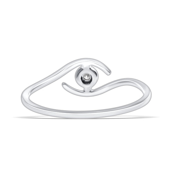 Luxurious Lab-Grown Diamond Gold Curve Ring