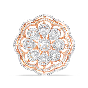Exquisite Floral Statement Ring