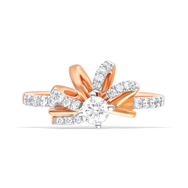 Celestial Twist Solitaire Ring