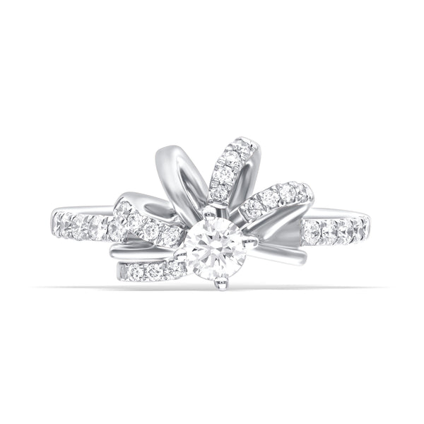 Celestial Twist Solitaire Ring
