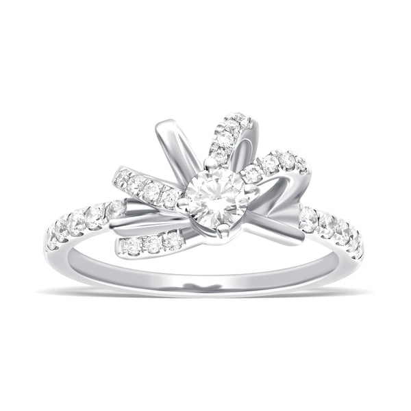 Celestial Twist Solitaire Ring