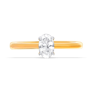 Classic Oval Solitaire Ring