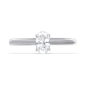 Classic Oval Solitaire Ring