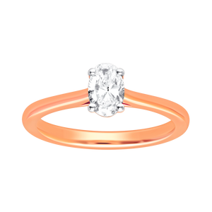 Classic Oval Solitaire Ring