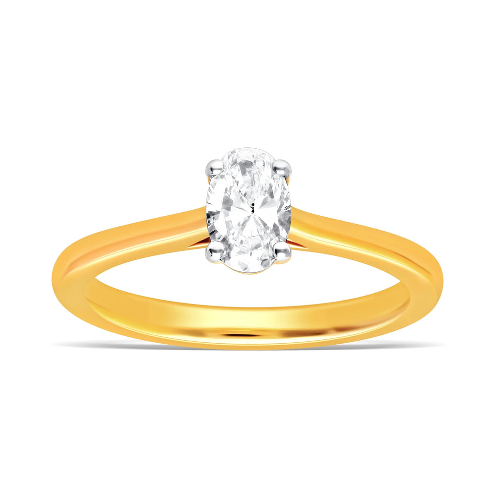 Classic Oval Solitaire Ring
