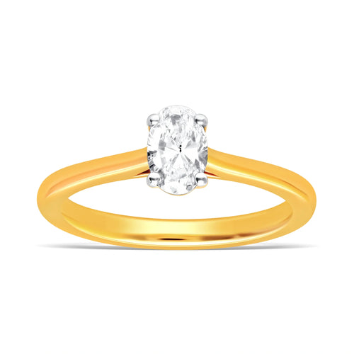 Classic Oval Solitaire Ring