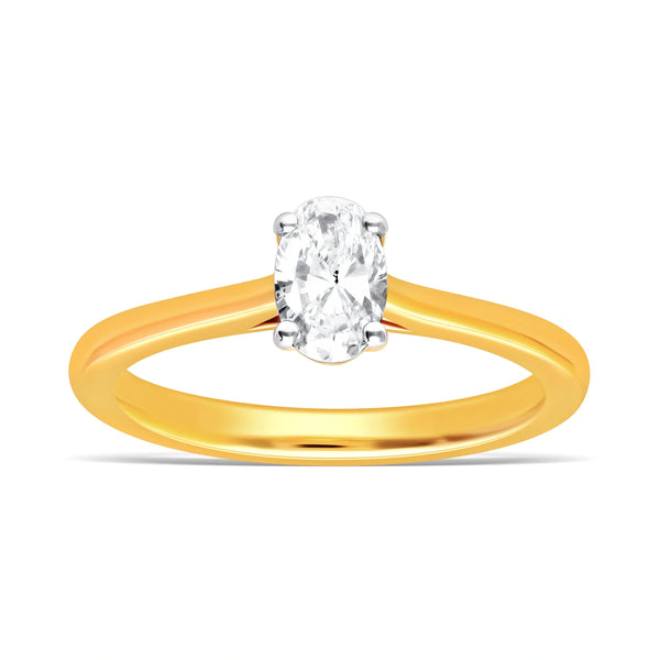 Classic Oval Solitaire Ring