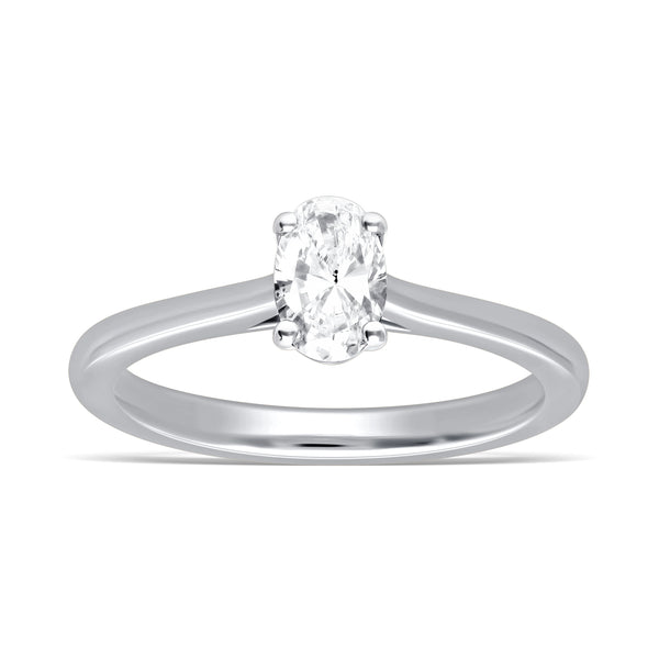 Classic Oval Solitaire Ring