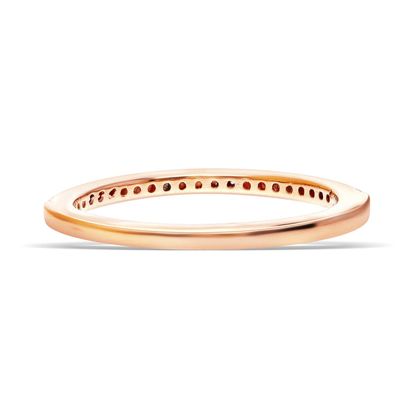 Elegant Silver Diamond Stacking Ring