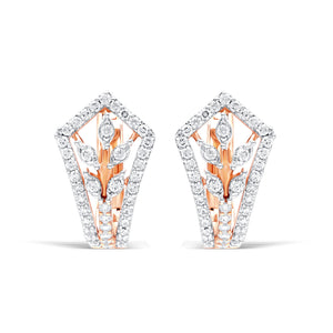 Exquisite Leaf Hoop Earrings
