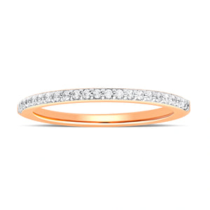 Elegant Silver Diamond Stacking Ring