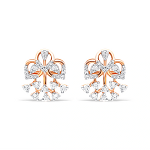 Dazzling Floral Cluster Earrings