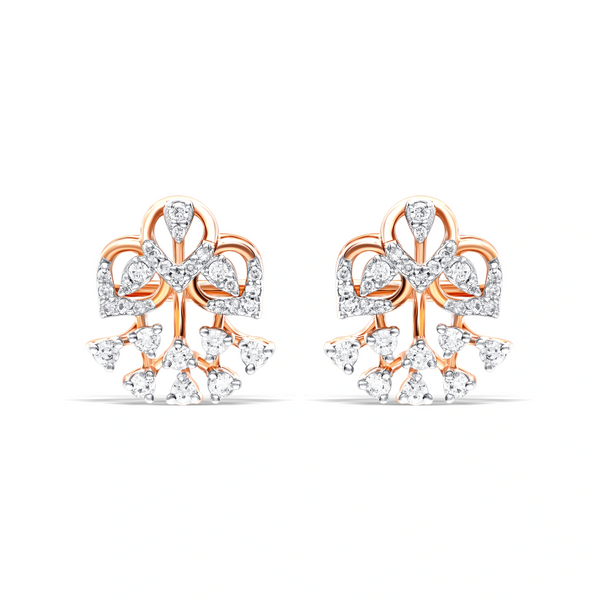 Dazzling Floral Cluster Earrings