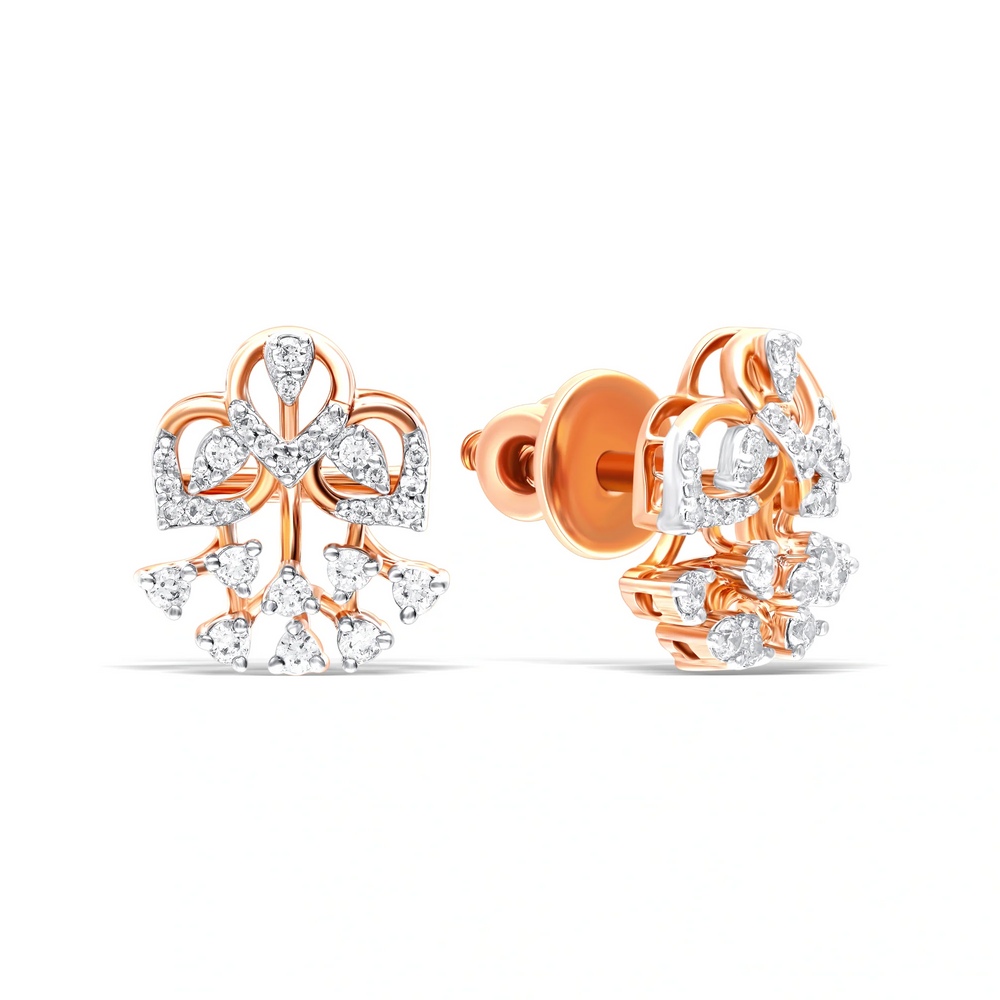 Dazzling Floral Cluster Earrings