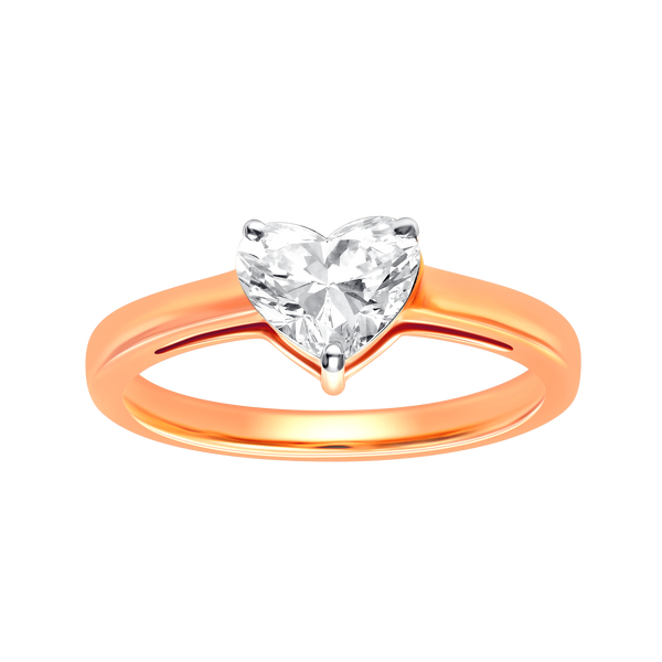 Heart of Gold Diamond Ring