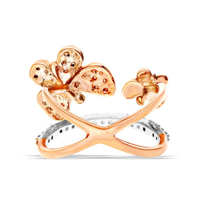 Nature-Inspired Silver Butterfly Ring