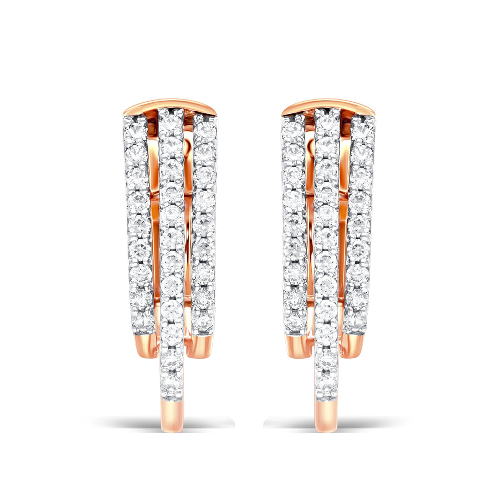 Elegant Multi-Chain Silver Earrings