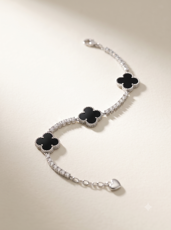 Noir Clover Bracelet