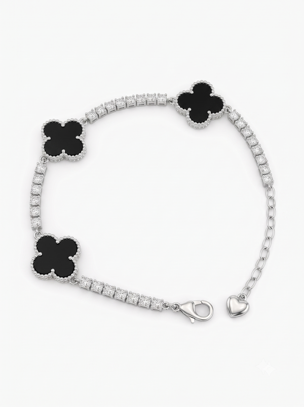 Noir Clover Bracelet
