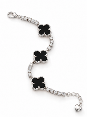 Noir Clover Bracelet