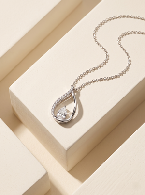 Ethereal Dew  Pear Teardrop Pendant