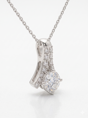 925 Silver Solitaire Pendant - Divine Solitaire